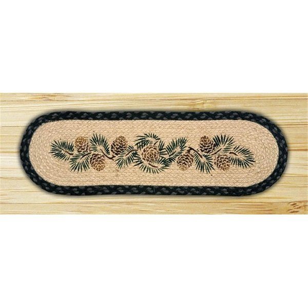 Capitol Importing Pinecone - 27 in. x 8.25 in. Oval Stair Tread, Capitol Importing Co, Mfr#: 49-ST025A